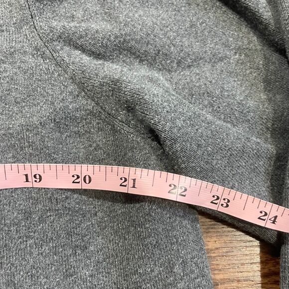 Spring + Mercer Open Front Cardigan Sweater Sz XL Gray 3/4 Sleeve Cotton Blend - Picture 4 of 8
